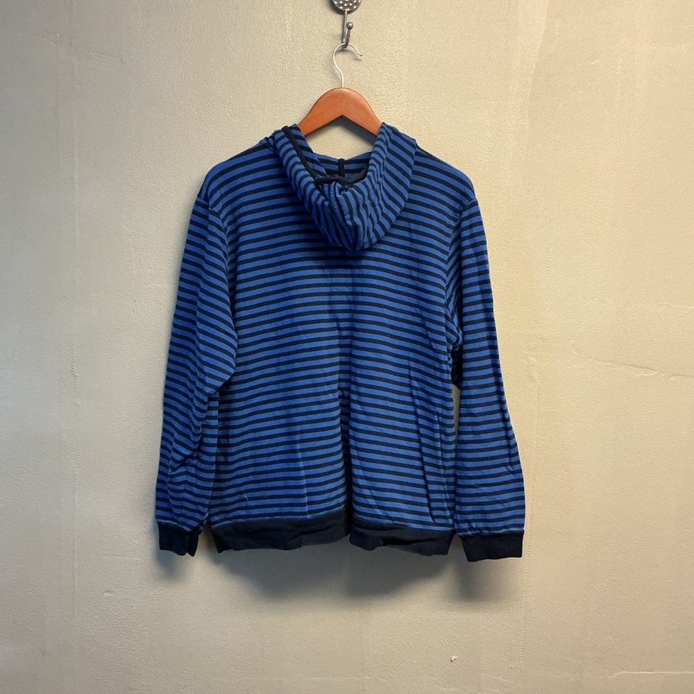 Ralph Lauren Navy and Black Striped Hoodie